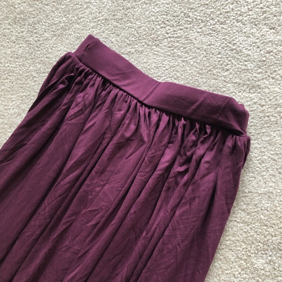 Burgundy Maxi Skirt - Picture 5 of 8